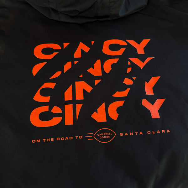 Unisex Lightweight Black Windbreaker Jacket