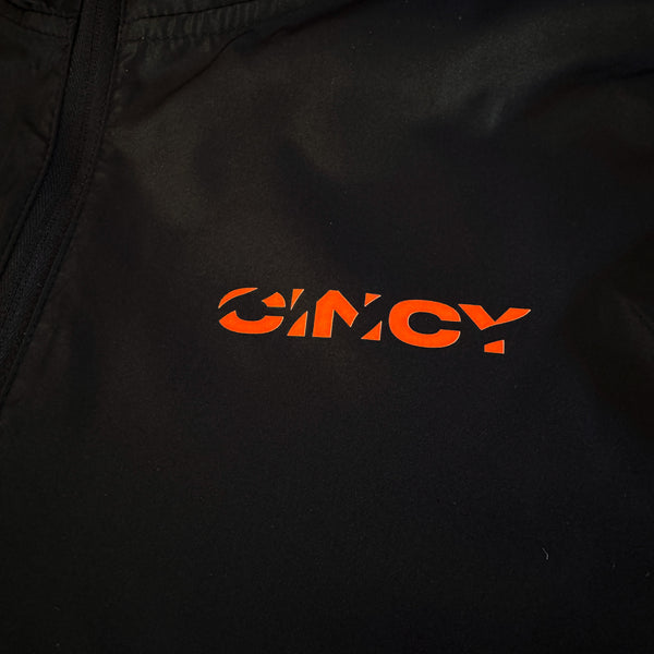 Unisex Lightweight Black Windbreaker Jacket