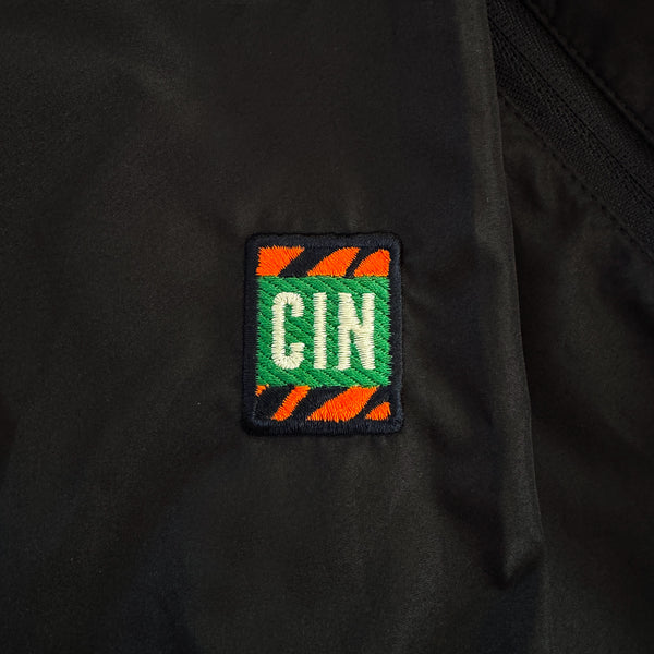 Unisex Lightweight Black Windbreaker Jacket