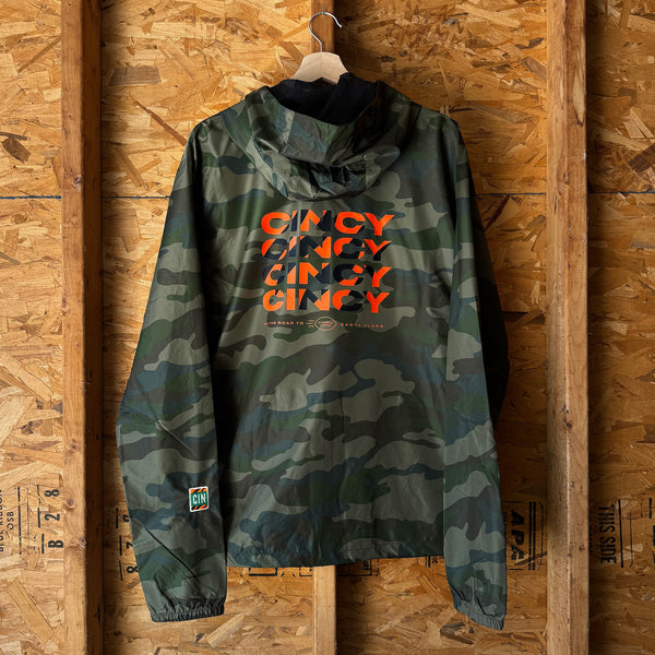 Unisex Lightweight Camo Windbreaker Jacket